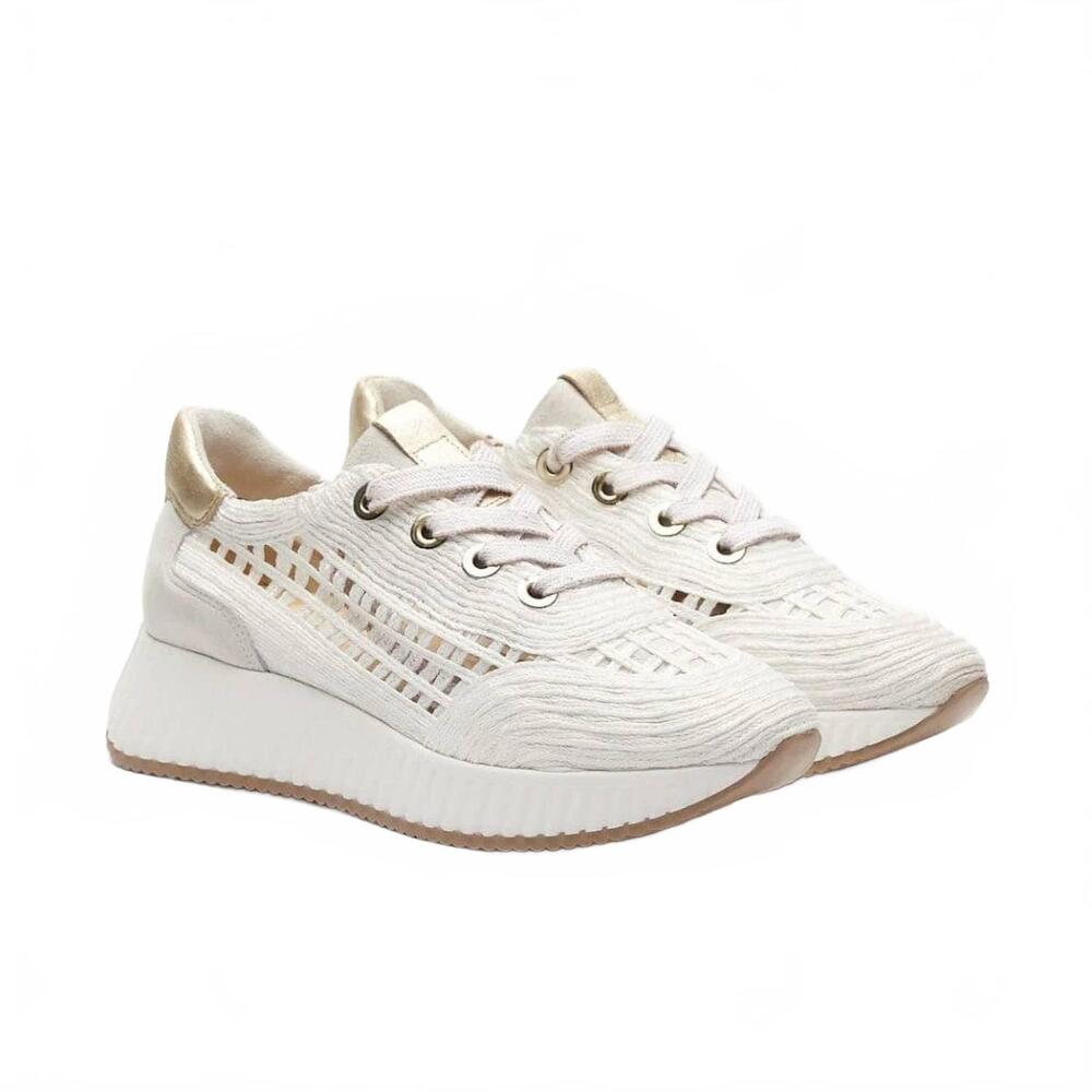 NEW SOFTWAVES women's alaina raffia sneakers in ice
